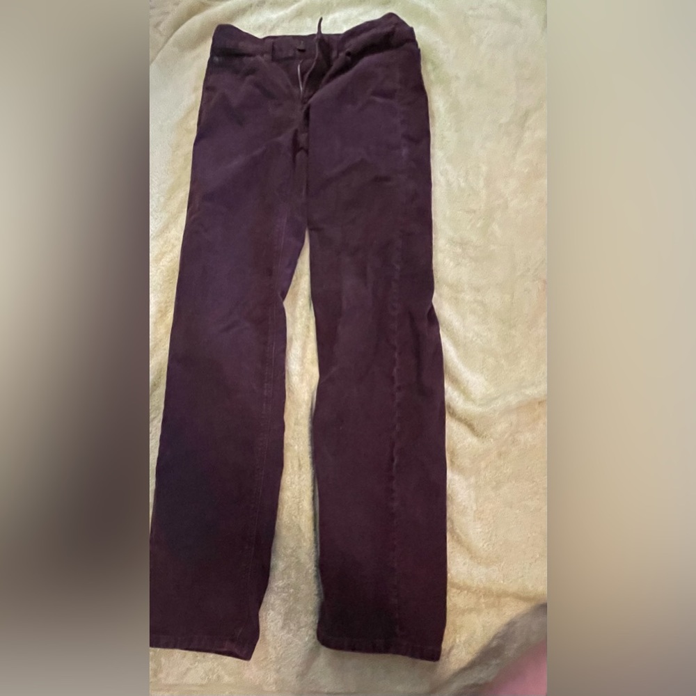 Brown-ish purple-ish jeans
